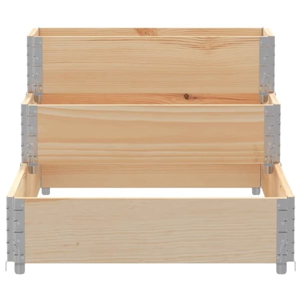 vidaXL Høyseng 3 trinn 120x80 cm heltre furu