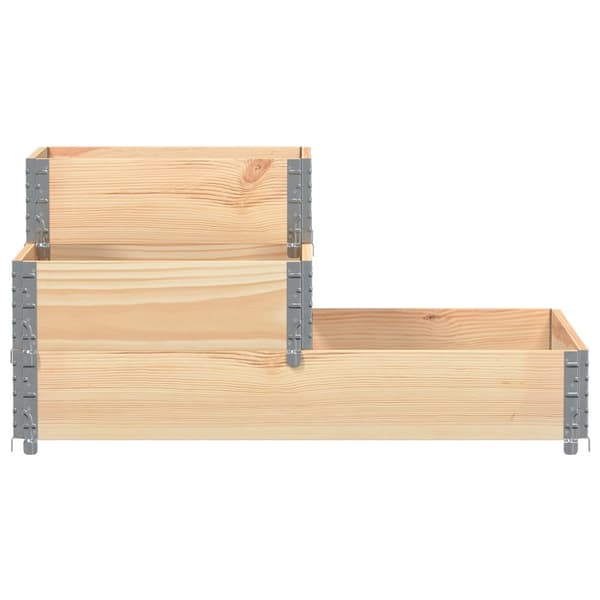 vidaXL Høyseng 3 trinn 120x80 cm heltre furu