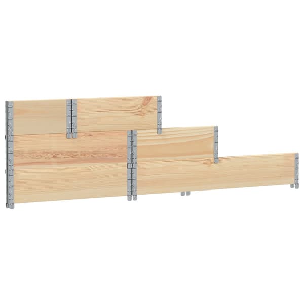 vidaXL Høyseng 3 trinn 120x80 cm heltre furu