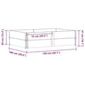 Miniatyrbillede 8 af 8: vidaXL pallerammer 2 stk. 150x100 cm massivt fyrretræ sort