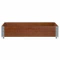 Miniatyrbilde 4 av 9: vidaXL Pallekarmer brun 100x100 cm heltre furu