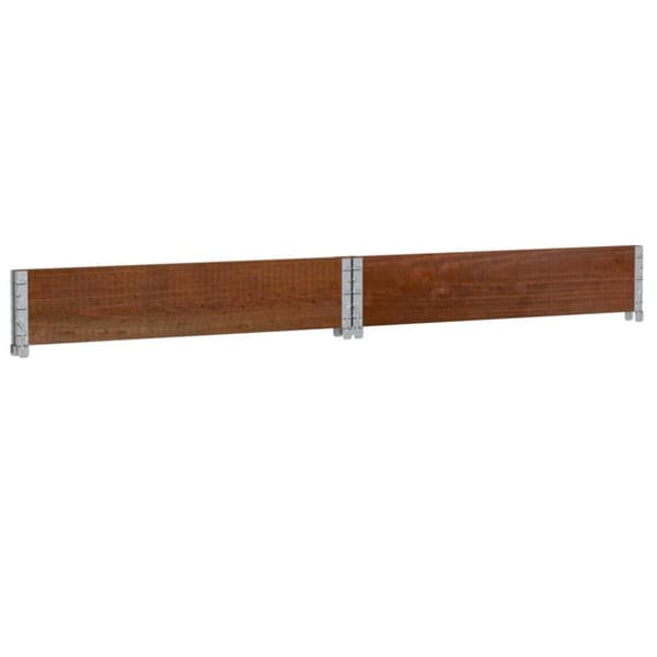 vidaXL Pallekarmer brun 100x100 cm heltre furu