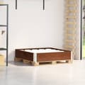 Miniatyrbilde 2 av 9: vidaXL Pallekarmer brun 100x100 cm heltre furu