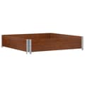 Miniatyrbilde 1 av 9: vidaXL Pallekarmer brun 100x100 cm heltre furu