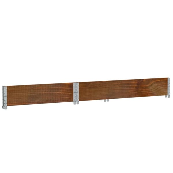 vidaXL Pallekarmer brun 120x80 cm heltre furu