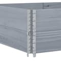Miniatyrbilde 7 av 8: vidaXL Pallekarmer 2 stk grå 150x100 cm heltre furu