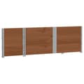 Pikkukuva 5 / 8: vidaXL Kuormalavan reunukset 3 kpl ruskea 150x50 cm täysi mänty