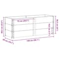 Pikkukuva 8 / 8: vidaXL Kuormalavan reunukset 3 kpl ruskea 150x50 cm täysi mänty