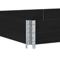 Miniatyrbilde 6 av 8: vidaXL Pallekarmer 3 stk svart 150x100 cm heltre furu