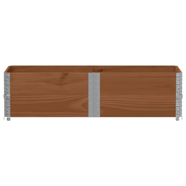 vidaXL Pallekarmer 2 stk brun 150x50 cm heltre furu