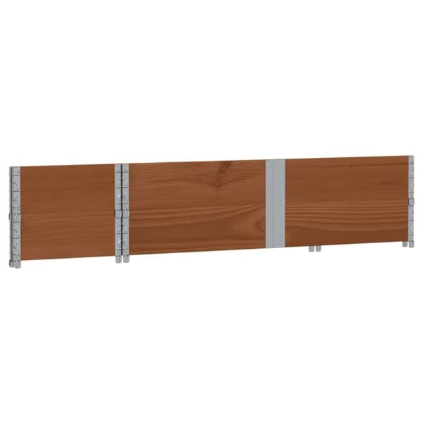 vidaXL Pallekarmer 2 stk brun 150x50 cm heltre furu