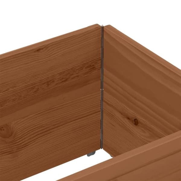 vidaXL Pallekarmer 2 stk brun 150x50 cm heltre furu