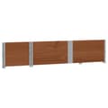 Pikkukuva 5 / 8: vidaXL Kuormalavan reunukset 2 kpl ruskea 150x50 cm täysi mänty