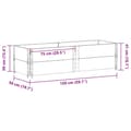 Pikkukuva 8 / 8: vidaXL Kuormalavan reunukset 2 kpl ruskea 150x50 cm täysi mänty