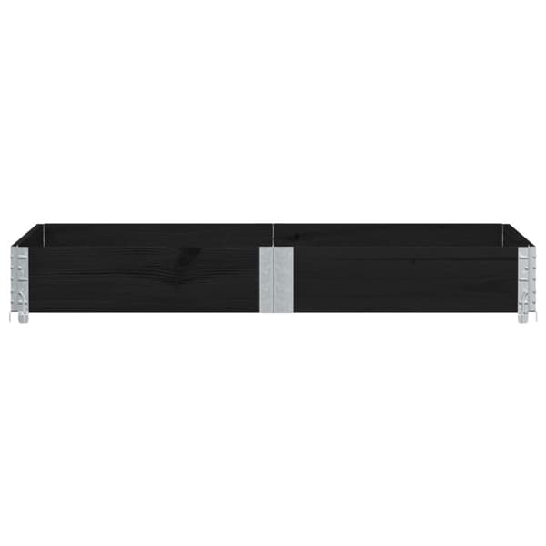 vidaXL palleramme 150x100 cm massivt fyrretræ sort