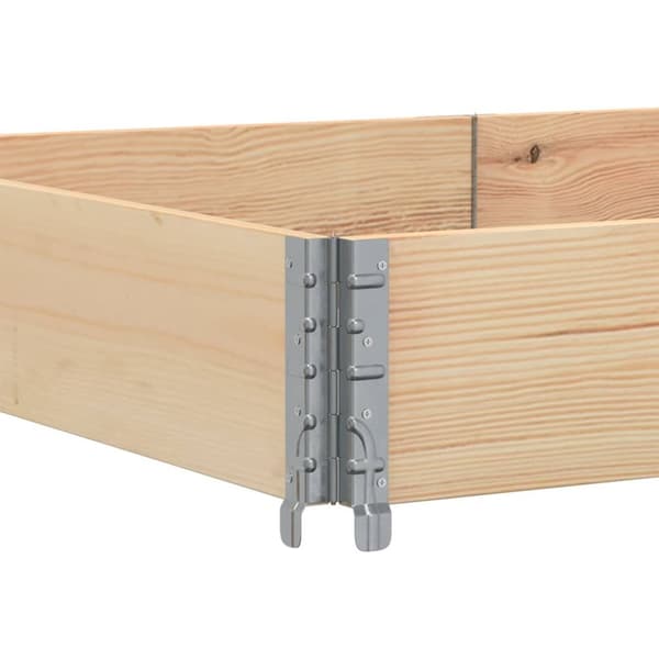 pallerammer 3 stk. 150x100 cm massivt fyrretræ