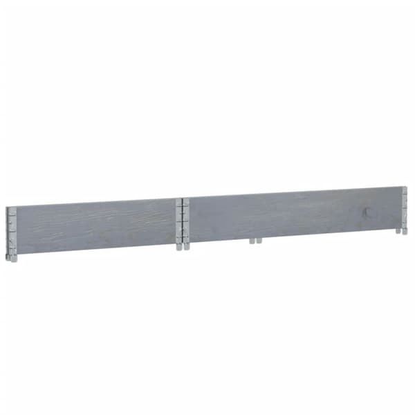 palleramme 120x80 cm massivt fyrretræ grå