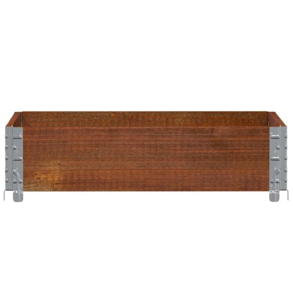 Pallkrage brun 80x60 cm massivt furu