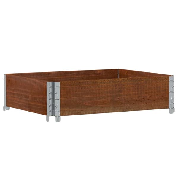 Pallkrage brun 80x60 cm massivt furu