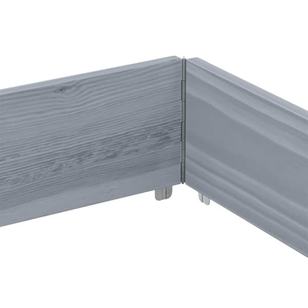 palleramme 150x100 cm massivt fyrretræ grå