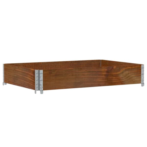 Kuormalavan reunus ruskea 120x80 cm täysi mänty