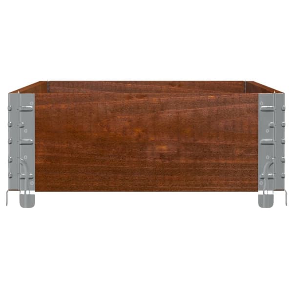 Kuormalavan reunus ruskea 100x50 cm täysi mänty