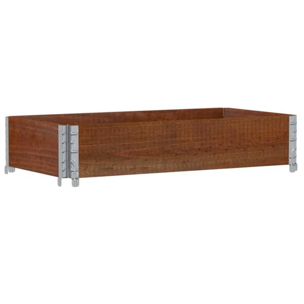 Kuormalavan reunus ruskea 100x50 cm täysi mänty