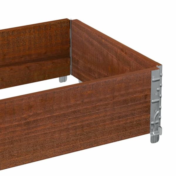 Kuormalavan reunus ruskea 100x50 cm täysi mänty