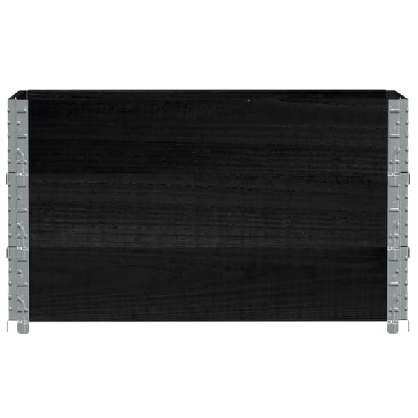 Kuormalavan reunukset 3 kpl musta 100x50 cm täysi mänty