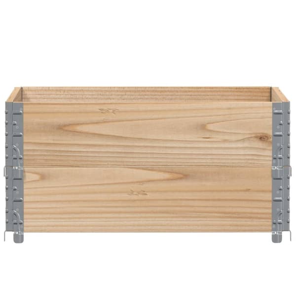 pallerammer 2 stk. 80x60 cm massivt fyrretræ