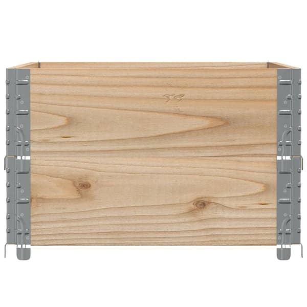 pallerammer 2 stk. 80x60 cm massivt fyrretræ