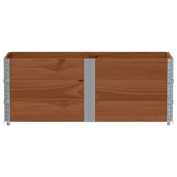 Kuormalavan reunukset 3 kpl ruskea 150x50 cm täysi mänty