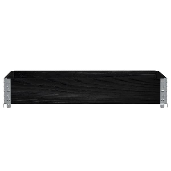 palleramme 120x80 cm massivt fyrretræ sort