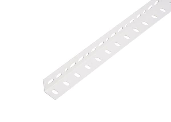 Alberts - 433864 - Cornervinkel Conceptor - Vit belagd PVC RAL 9016 - perforerad - 1000 x 25 x 25 profilsystem
