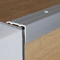 Miniatyrbild 2 av 5: PROVISTON Alu anodiserad kantprofil Silver l 24,5 mm H 18 mm Genomfrätt Stegkant L 1000 mm