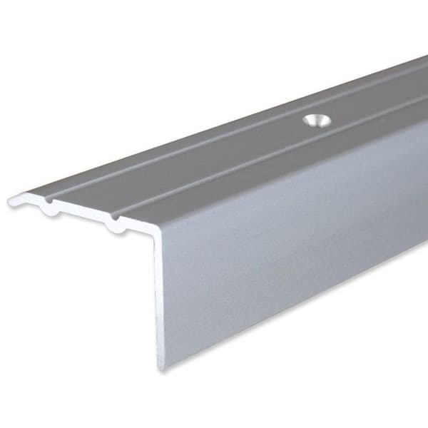 PROVISTON Alu anodiserad kantprofil Silver l 24,5 mm H 18 mm Genomfrätt Stegkant L 1000 mm