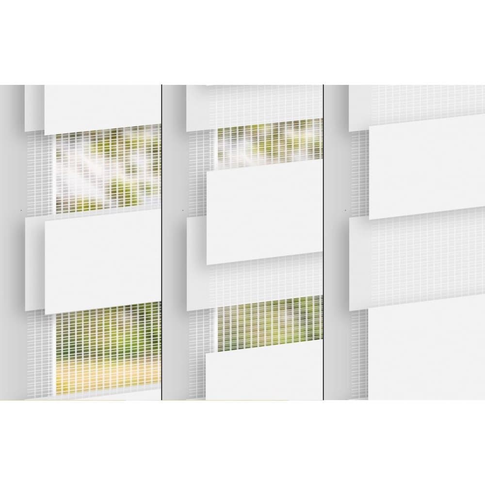ECD Germany dobbeltblind 100 x 150 cm - Hvid - Klemmfix - Duo blind - uden at bore - med terminal beslutningstagere