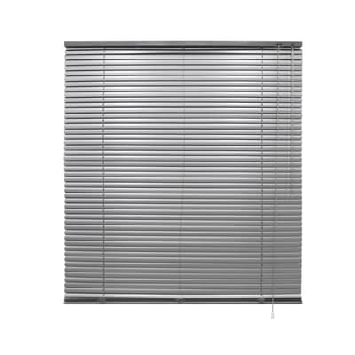 ECD Germany Aluminium blinds 60 x 130 cm - sølv - aluminium finner - visuelle, lys og blænding beskyttelse - til vinduer og døre