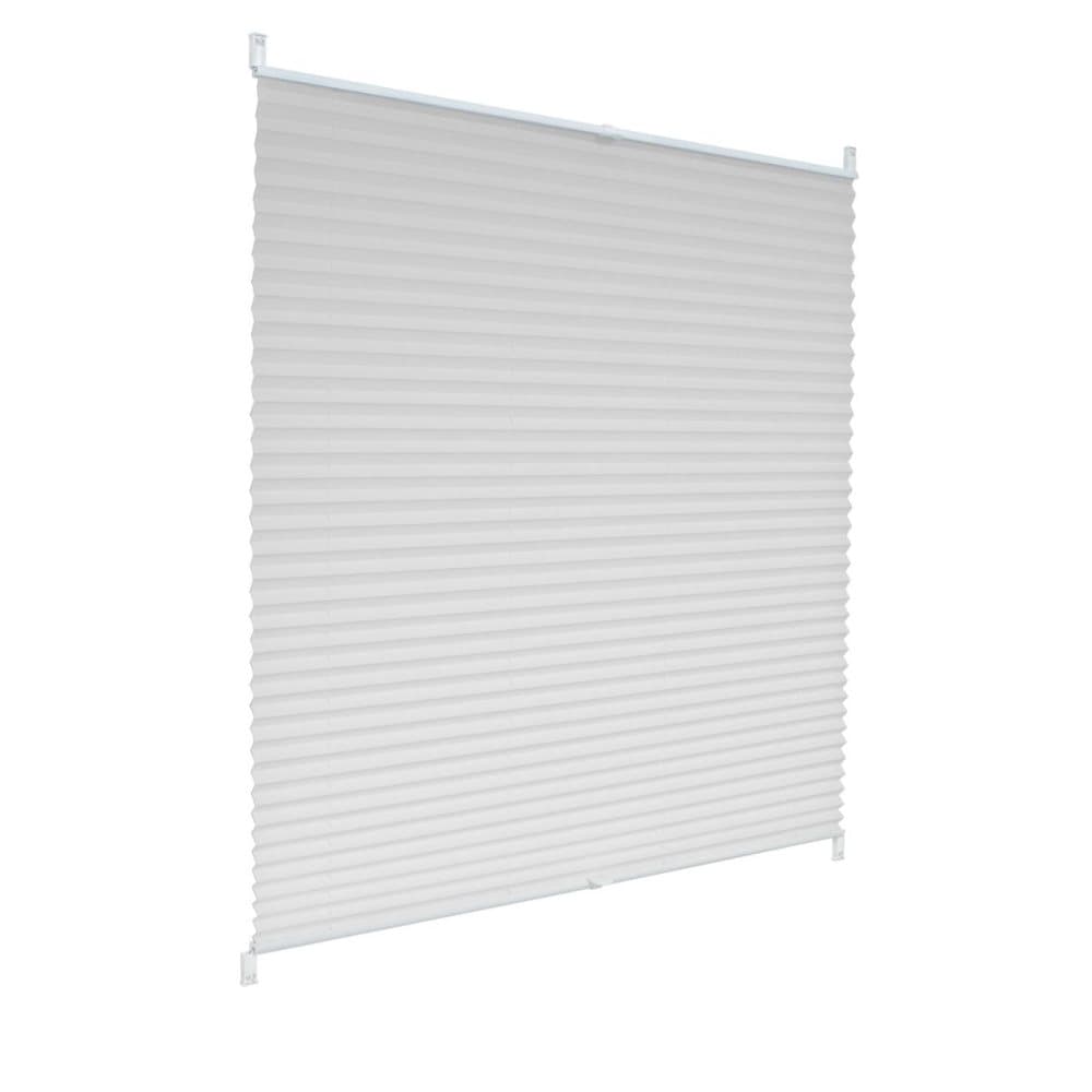ECD Germany Laskostettu 120 x 150 cm - Valkoinen - Klemmfix - EasyFix - poraamatta - auringon ja yksityisyyden suoja - Ikkunoiden ja ovien