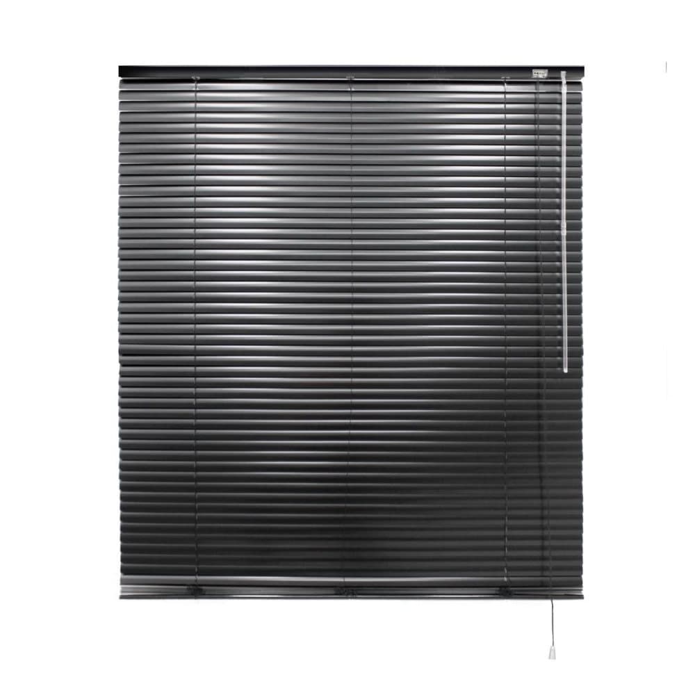 ECD Germany Alumiinikaihtimet 120 x 175 cm - musta - alumiinilamelleja - visuaalinen, kevyt ja häikäisyä suoja - Ikkunoiden ja ovien