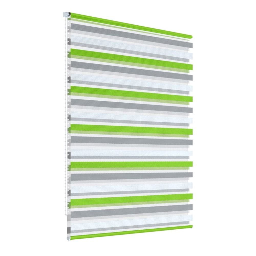Dobbelt blind blind Duo blinde vindue blind 90x230cm Grøn Grå Hvid
