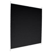 ECD Germany plisségardin Klemmfix uden at bore 60x200 cm sort uigennemsigtig sol og privatlivsbeskyttelse plisségardiner persienne med klemstøtte til