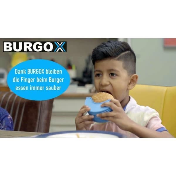 MAVURA BURGOX hamburgerpress - den smarta hamburgerhållaren gjord av återanvändbar silikon, Hamburger Sandwich Bagles Donut Berliner h