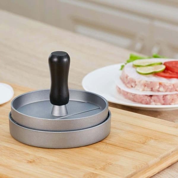 Ground Steak Burger Press + 100 vaxskivor - Diameter 11,5 cm Non-stick aluminium