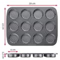 Miniatyrbild 3 av 4: Hamburgerpress - Westmark färspress - 622322E7 - Miniset med 4 hamburgertillbehör i aluminium