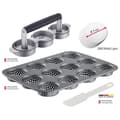 Miniatyrbild 2 av 4: Hamburgerpress - Westmark färspress - 622322E7 - Miniset med 4 hamburgertillbehör i aluminium