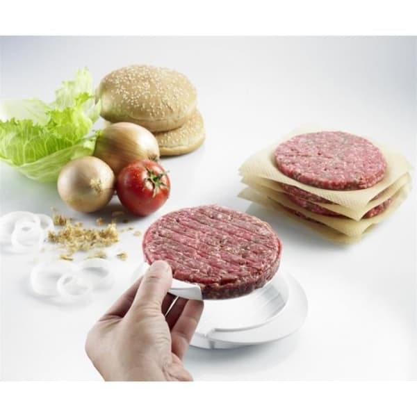 Hamburgerpress - Westmark - Vit - 16 cm - Lätt att släppa - Halkfri