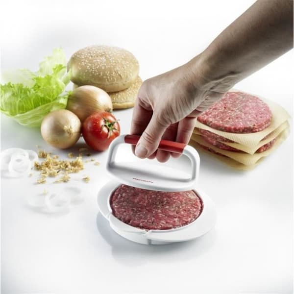 Hamburgerpress - Westmark - Vit - 16 cm - Lätt att släppa - Halkfri
