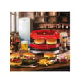 Miniatyrbild 4 av 4: Hamburgermaskin - ARIETE - 205 Hamburgartillverkare Party Time - 1200 W - Non-stick plattor - Röd