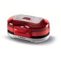Miniatyrbild 1 av 4: Hamburgermaskin - ARIETE - 205 Hamburgartillverkare Party Time - 1200 W - Non-stick plattor - Röd